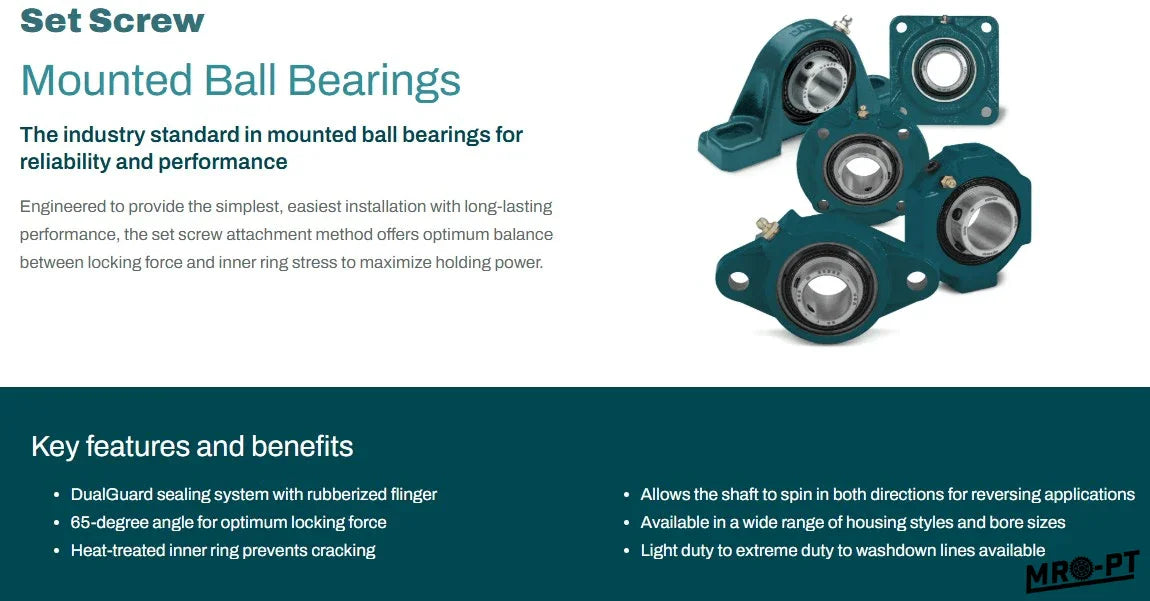 What Are Set Screw Mounted Ball Bearings and When Should You Use Them? - MRO-PT