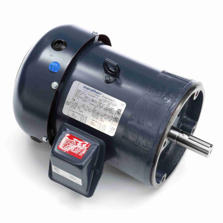 Marathon Electric General Purpose Motor, 15 & 10 HP, 3 Ph, 60 & 50 Hz, 230/460 & 190/380 V, 3600 & 3000 RPM, 215TC Frame, TEFC