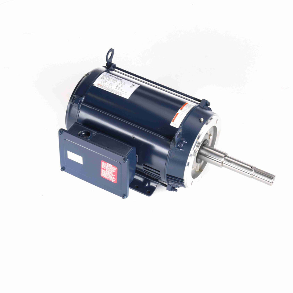 Marathon Electric Close-Coupled Pump Motor, 3 HP, 1 Ph, 60 Hz, 115/230 V, 3600 RPM, 182JP Frame, DP