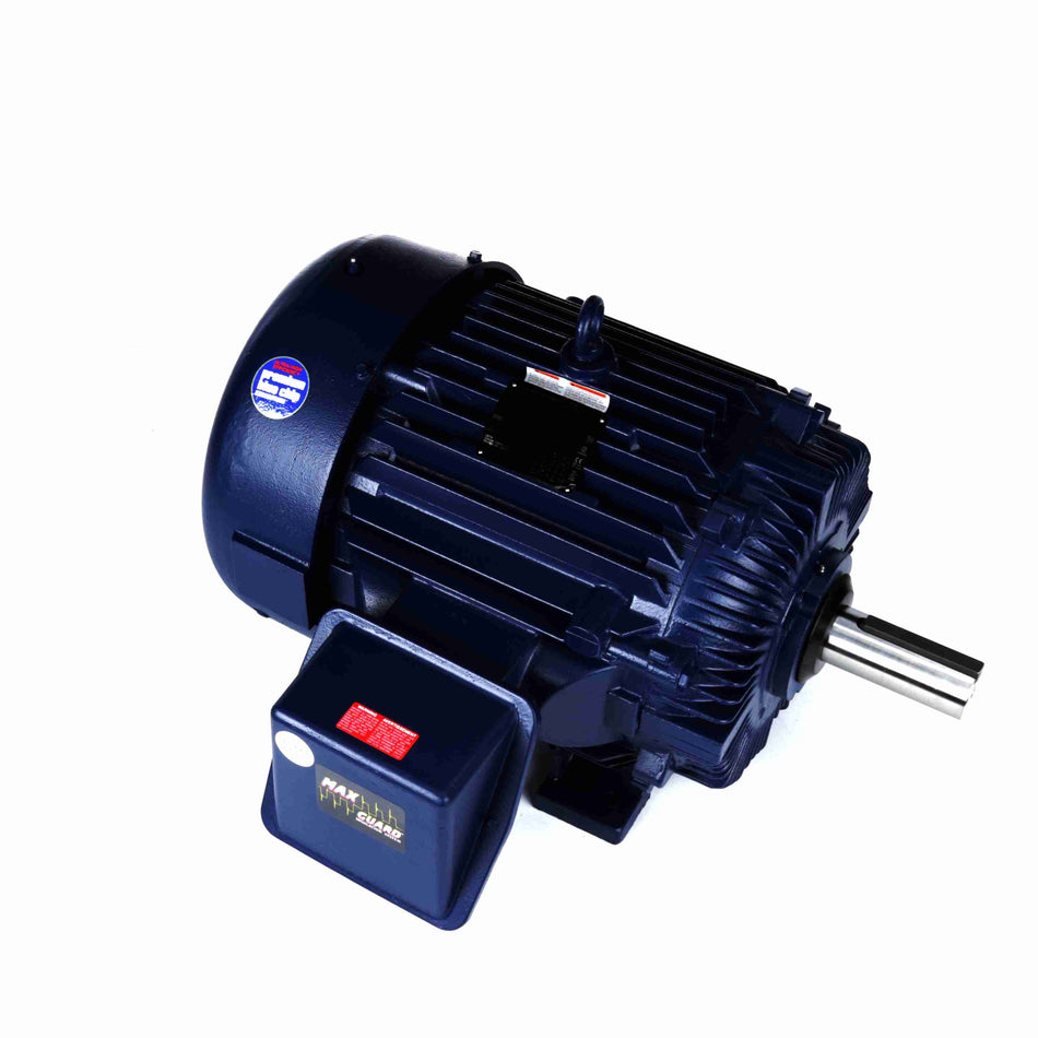 Marathon Electric Severe Duty Motor, 200 & 150 HP, 3 Ph, 60 & 50 Hz, 460 & 380 V, 1800 & 1500 RPM, 445T Frame, TEFC