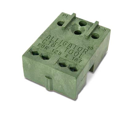 Alligator C187 Installation Tool Staple Guide Block - Green (for MegAlloy only)