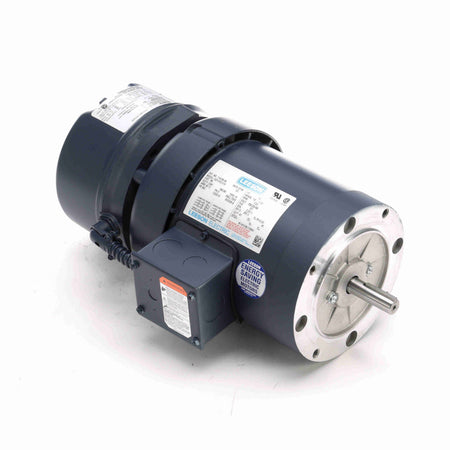 Marathon Electric Brake Motor, 5 & 3 HP, 3 Ph, 60 & 50 Hz, 230/460 & 190/380 V, 1800 & 1500 RPM, 184TC Frame, TEFC