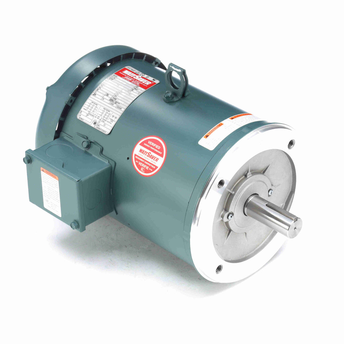 Marathon Electric General Purpose Motor, 5 & 5 HP, 3 Ph, 60 & 50 Hz, 230/460 & 190/380 V, 184TC Frame, TEFC