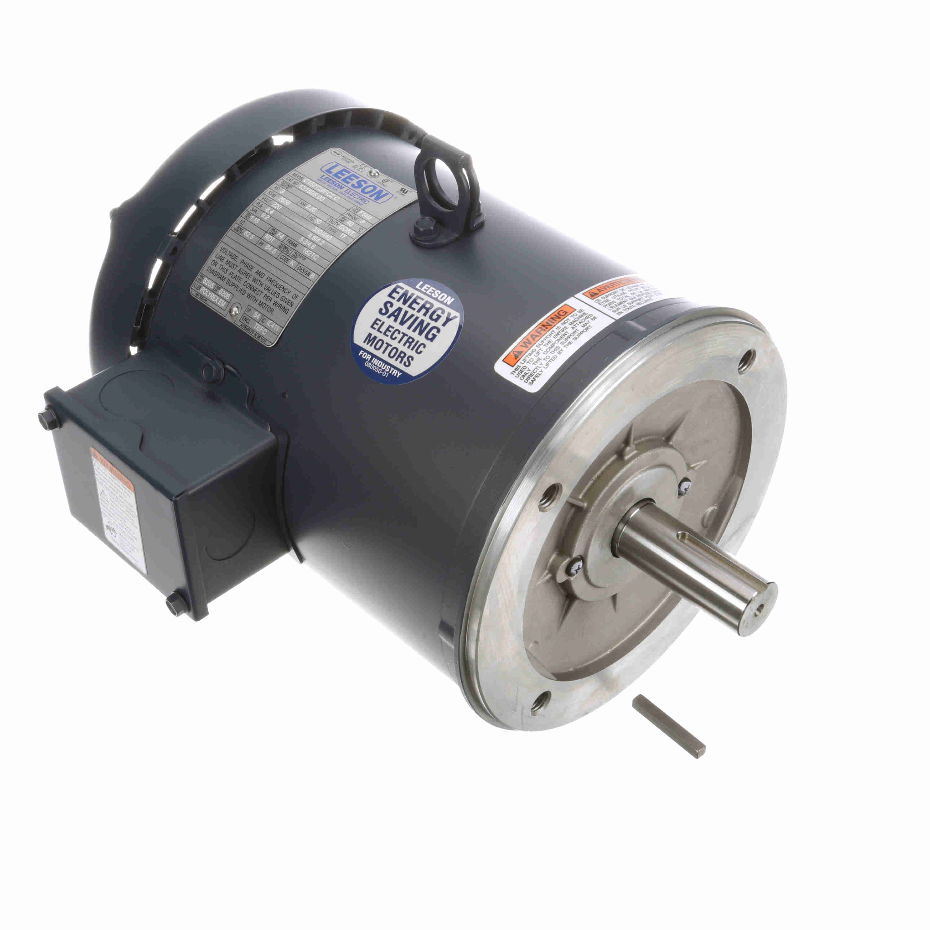 Marathon Electric 50 Hz Motor, 3 HP, 3 Ph, 50 Hz, 220/380/440 V, 3000 & 3000 RPM, 182TC Frame, TEFC