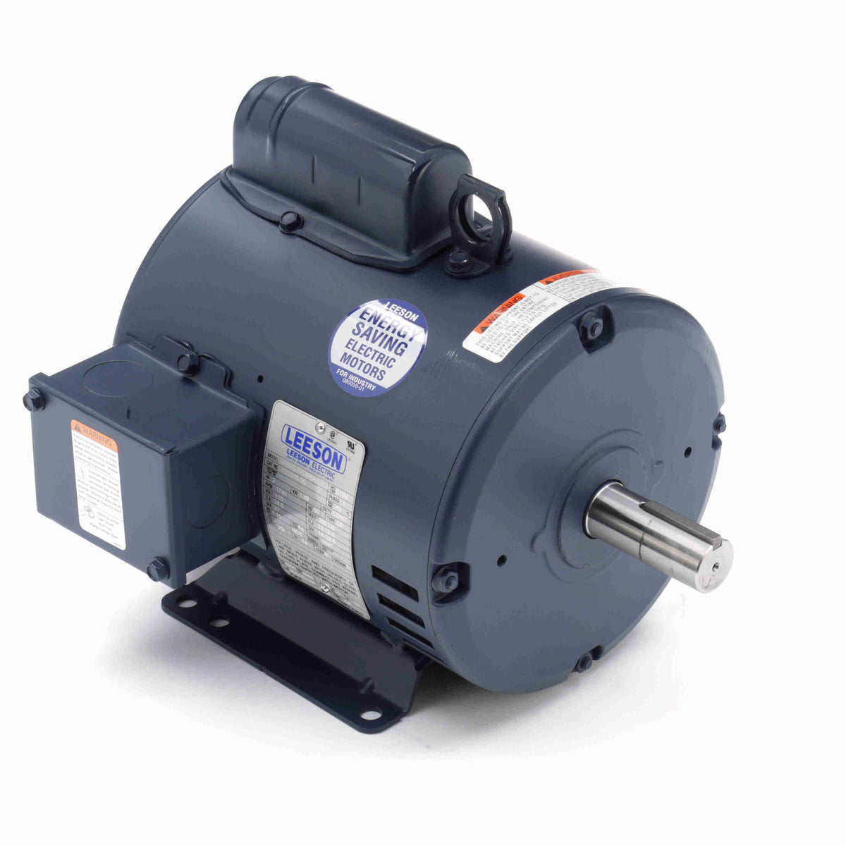 Marathon Electric Air Compressor Motor, 2 HP, 1 Ph, 60 Hz, 115/208-230 V, 1800 & 1800 RPM, 182T Frame, DP