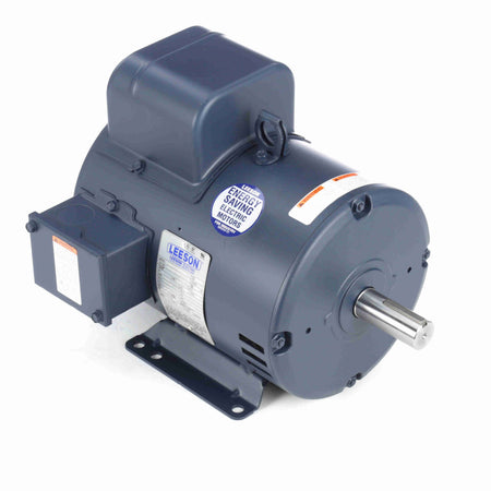 Marathon Electric Air Compressor Motor, 5 HP, 1 Ph, 60 Hz, 208-230 V, 1800 & 1800 RPM, 184T Frame, DP