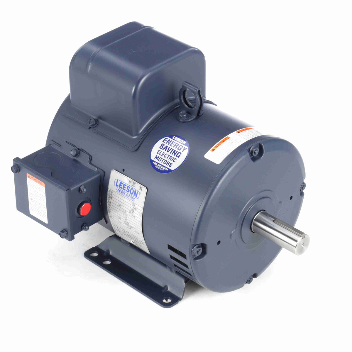 Marathon Electric Air Compressor Motor, 5 HP, 1 Ph, 60 Hz, 208-230 V, 1800 & 1800 RPM, 184T Frame, DP