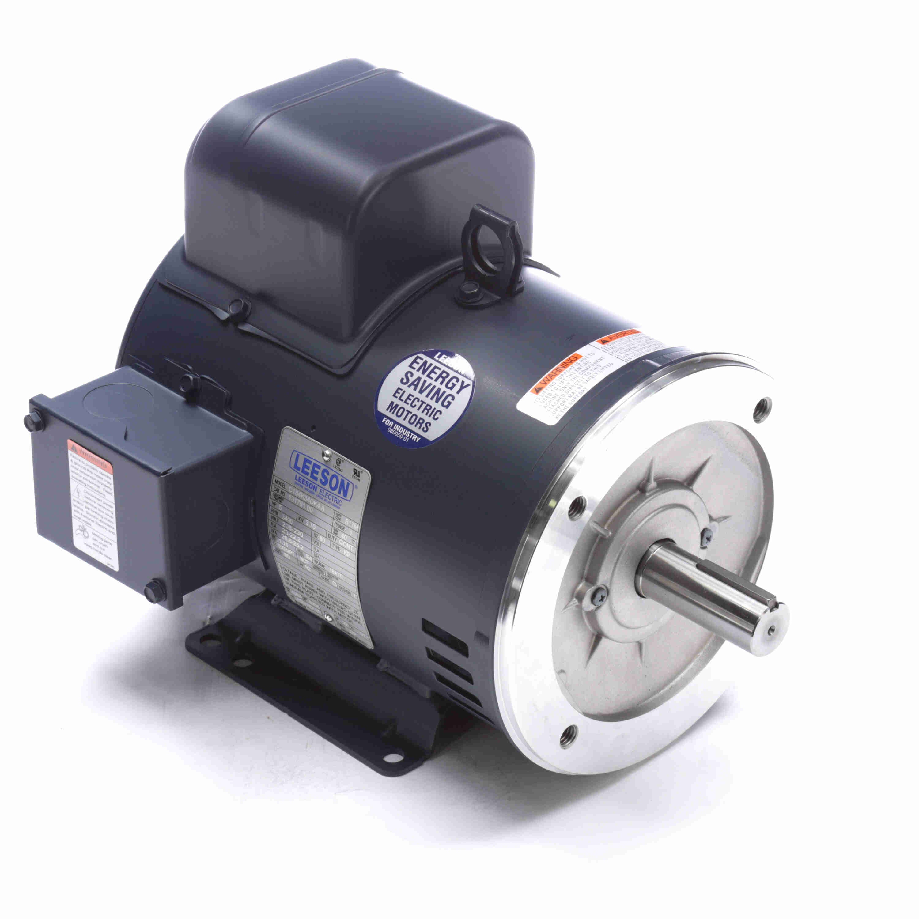 Marathon Electric General Purpose Motor, 5 HP, 1 Ph, 60 Hz, 208-230 V, 3600 & 3600 RPM, 184TC Frame, DP