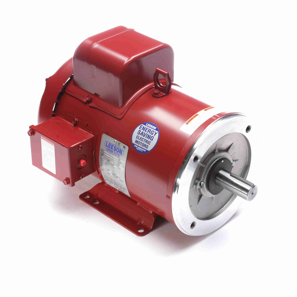 Marathon Electric Agricultural Motor, 3 HP, 1 Ph, 60 Hz, 230 V, 1800 & 1800 RPM, 184TC Frame, TEFC