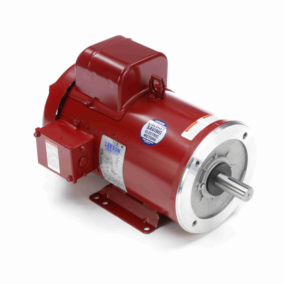 Marathon Electric Agricultural Motor, 5 HP, 1 Ph, 60 Hz, 230 V, 1800 & 1800 RPM, 184TC Frame, TEFC