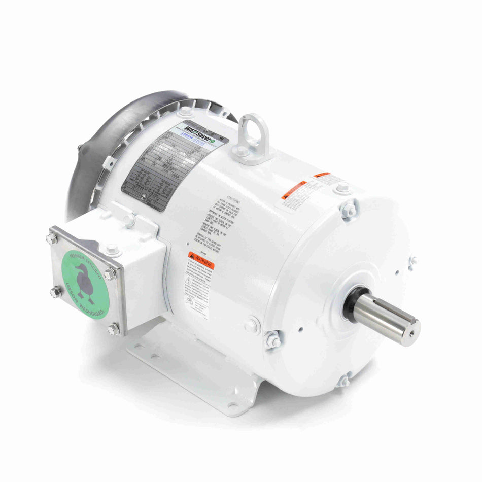 Marathon Electric General Purpose Motor, 5 & 5 HP, 3 Ph, 60 & 50 Hz, 230/460 & 190/380 V, 3600 & 3000 RPM, 184T Frame, TEFC