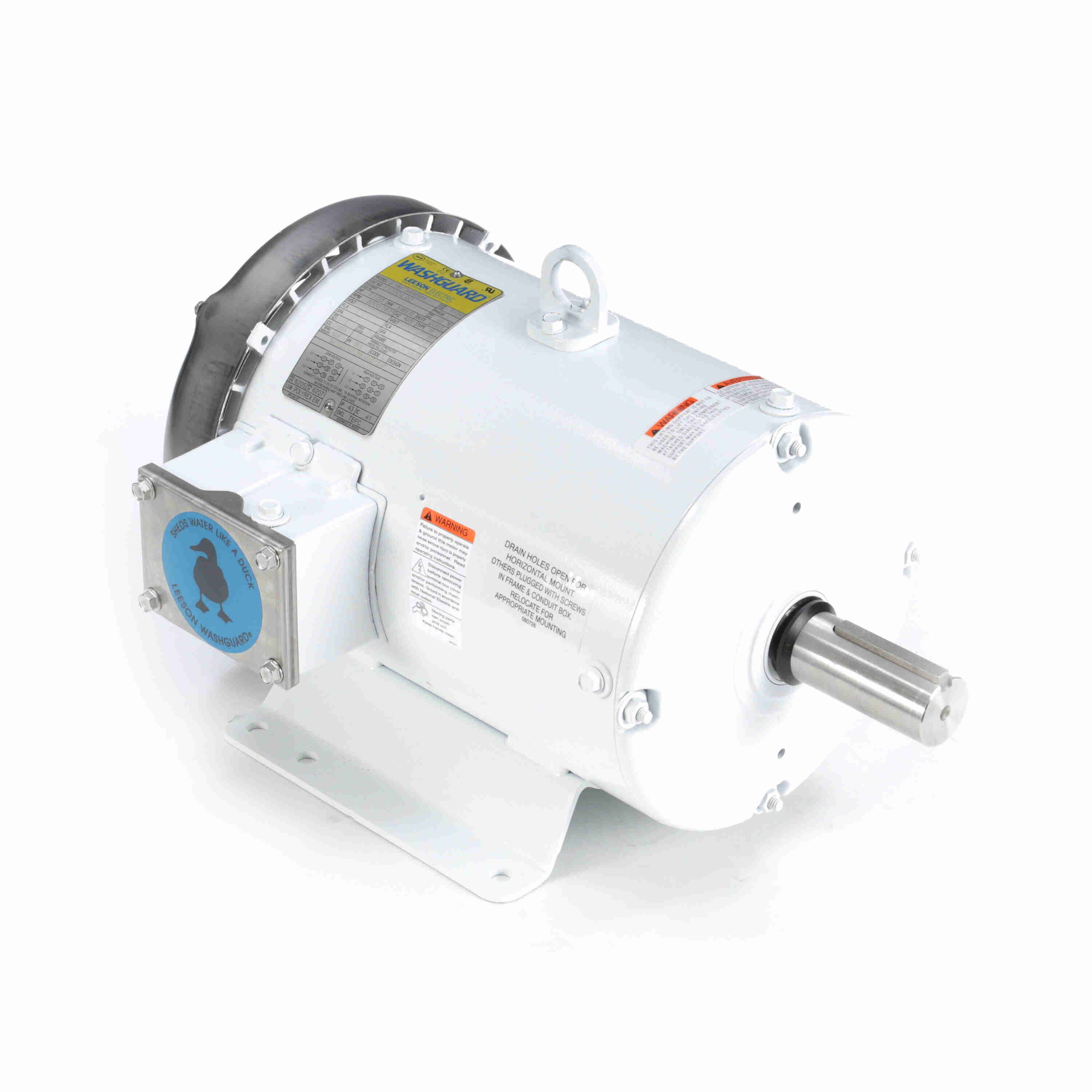 Marathon Electric General Purpose Motor, 7.50 & 5 HP, 3 Ph, 60 & 50 Hz, 230/460 & 190/380 V, 3600 & 3000 RPM, 184T Frame, TEFC