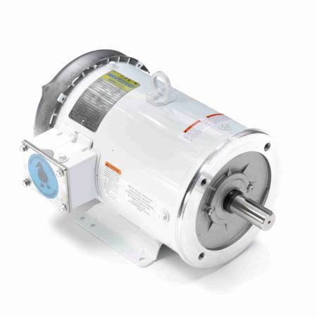 Marathon Electric General Purpose Motor, 7.50 & 5 HP, 3 Ph, 60 & 50 Hz, 230/460 & 190/380 V, 3600 & 3000 RPM, 184TC Frame, TEFC