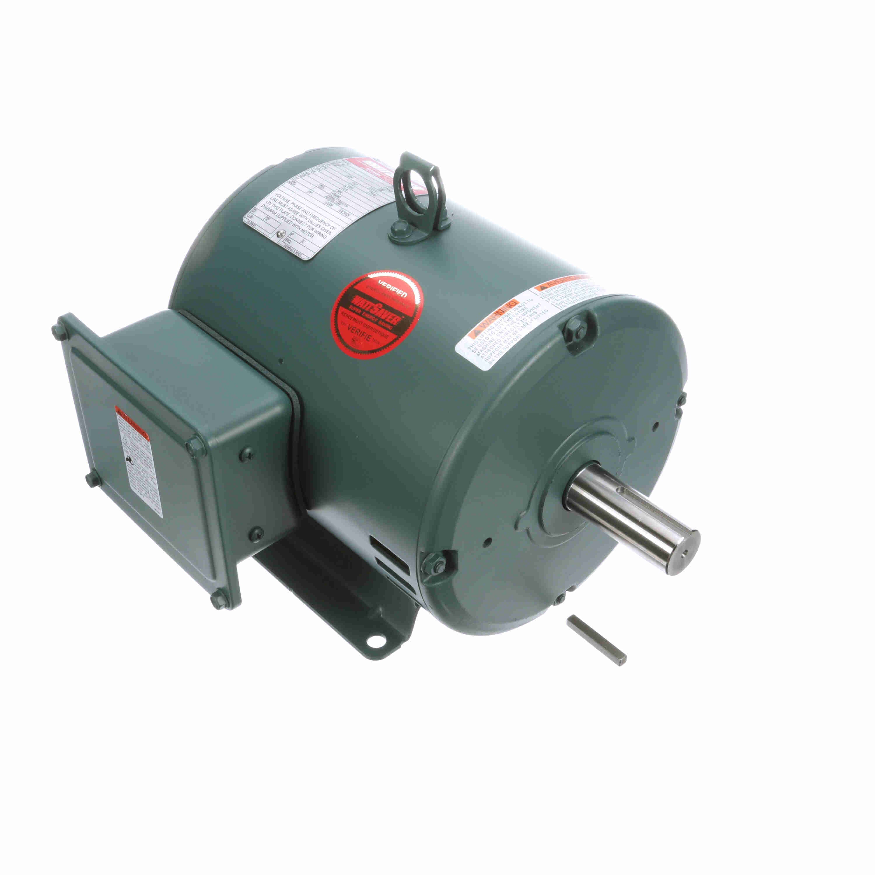 Marathon Electric General Purpose Motor, 3 & 2 HP, 3 Ph, 60 & 50 Hz, 230/460 & 190/380 V, 1800 & 1500 RPM, 182T Frame, DP