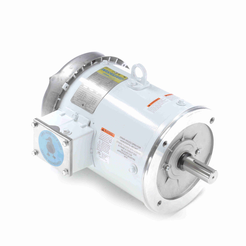 Marathon Electric General Purpose Motor, 3 & 2 HP, 3 Ph, 60 & 50 Hz, 230/460 & 190/380 V, 1800 & 1500 RPM, 182TC Frame, TEFC