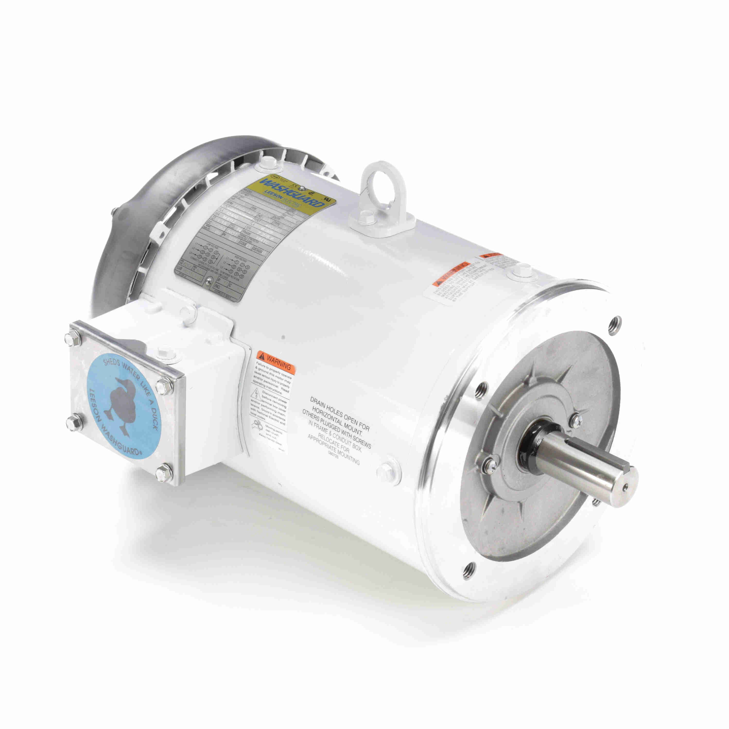 Marathon Electric General Purpose Motor, 5 & 3 HP, 3 Ph, 60 & 50 Hz, 230/460 & 190/380 V, 1800 & 1500 RPM, 184TC Frame, TEFC