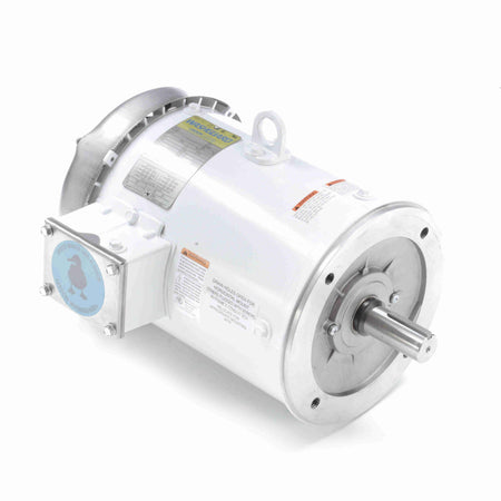 Marathon Electric General Purpose Motor, 5 & 3 HP, 3 Ph, 60 & 50 Hz, 230/460 & 190/380 V, 3600 & 3000 RPM, 184TC Frame, TEFC