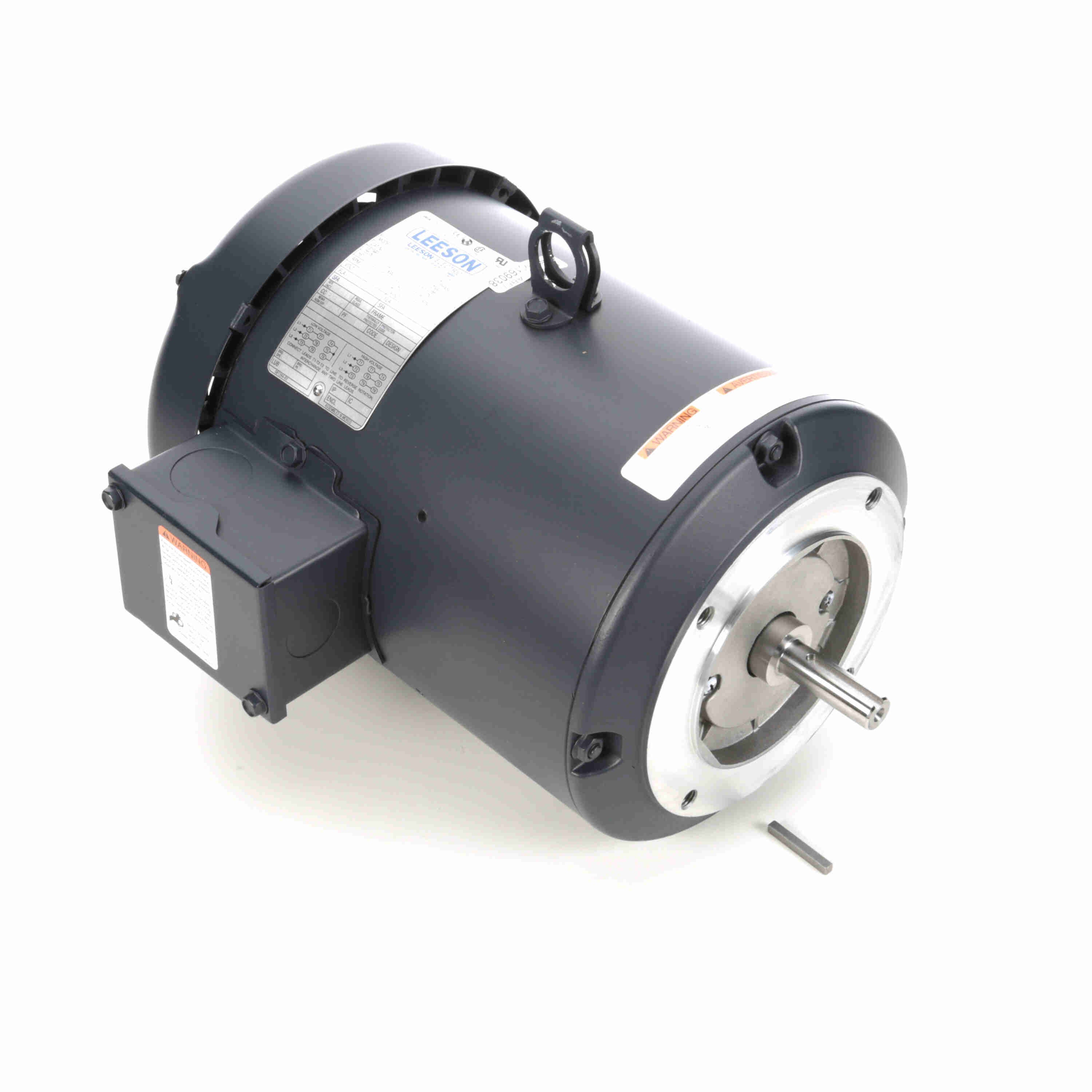 Marathon Electric General Purpose Motor, 1.50 & 1 HP, 3 Ph, 60 & 50 Hz, 230/460 & 190/380 V, 1200 & 1000 RPM, 56C Frame, TEFC