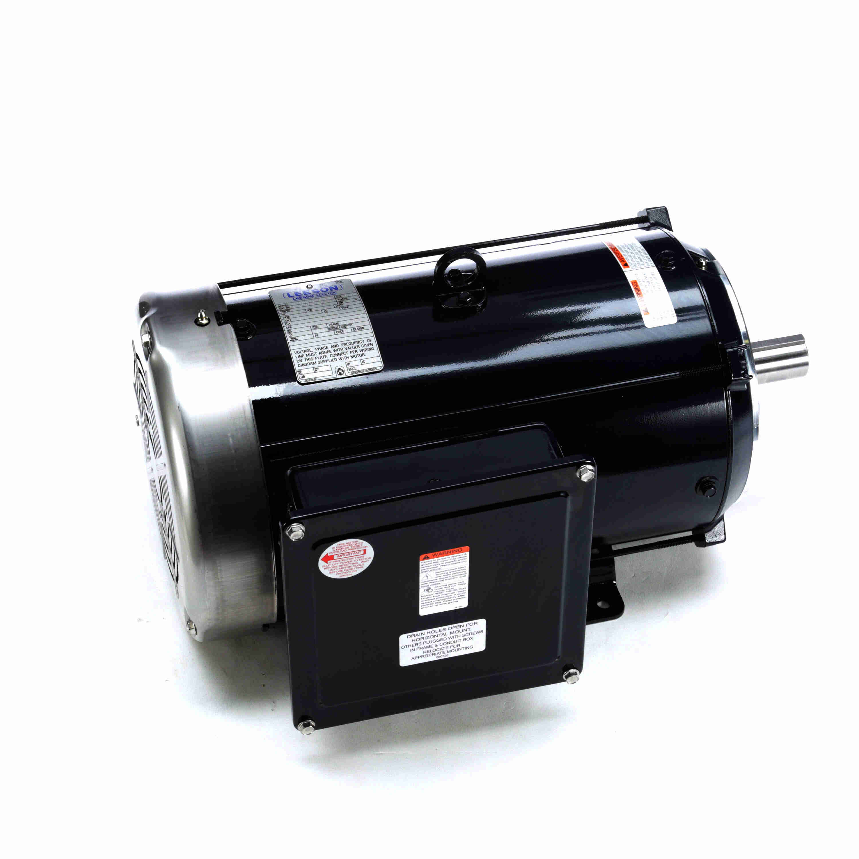 Marathon Electric Agricultural Motor, 10 HP, 1 Ph, 60 Hz, 230 V, 1800 & 1800 RPM, 215TC Frame, TEFC