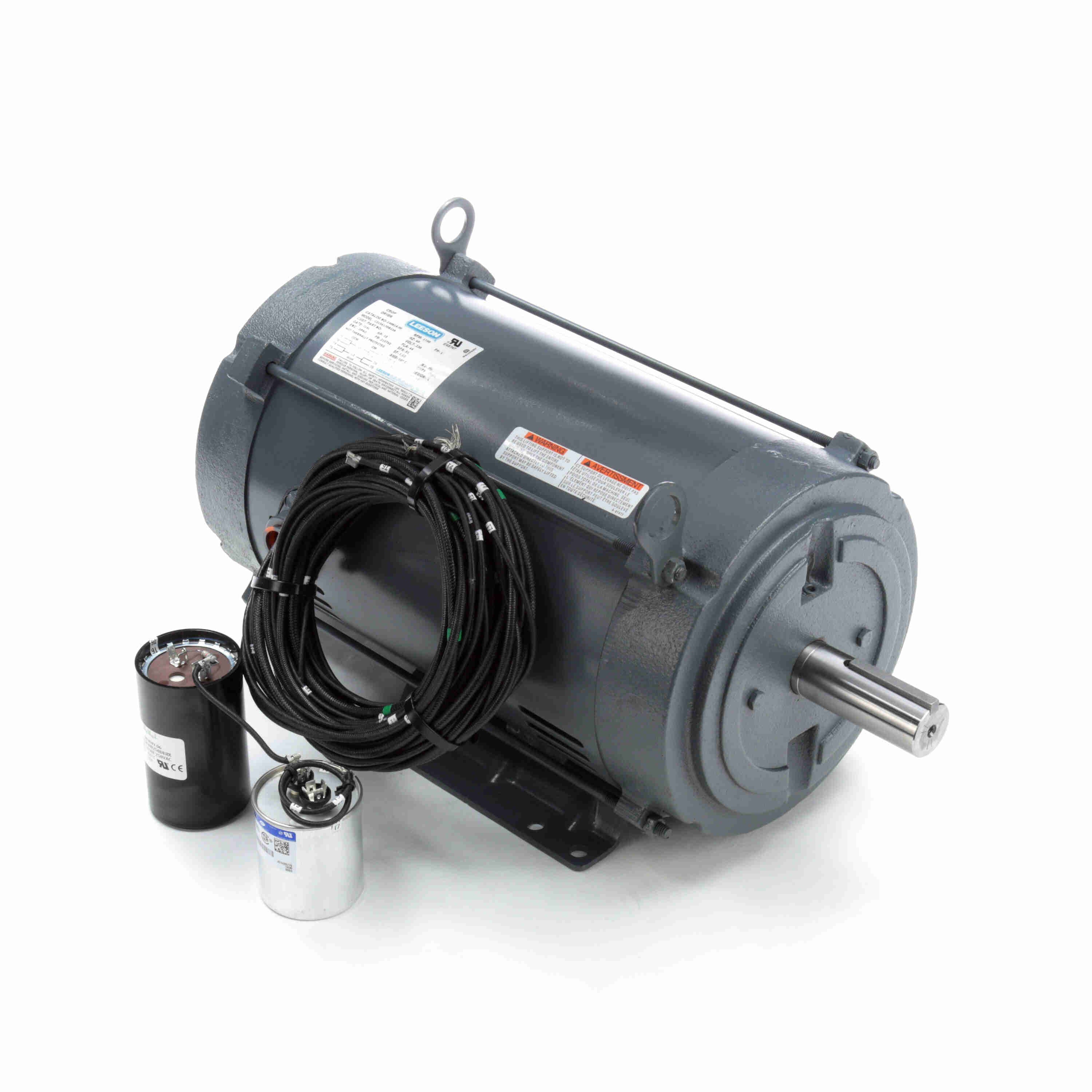 Marathon Electric Agricultural Motor, 10 HP, 1 Ph, 60 Hz, 230 V, 1800 & 1800 RPM, 215TVZ Frame, DPAO