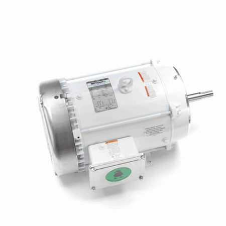Marathon Electric Washdown Pump Motor, 7.50 & 5 HP, 3 Ph, 60 & 50 Hz, 230/460 & 190/380 V, 1800 & 1500 RPM, 213JM Frame, TEFC