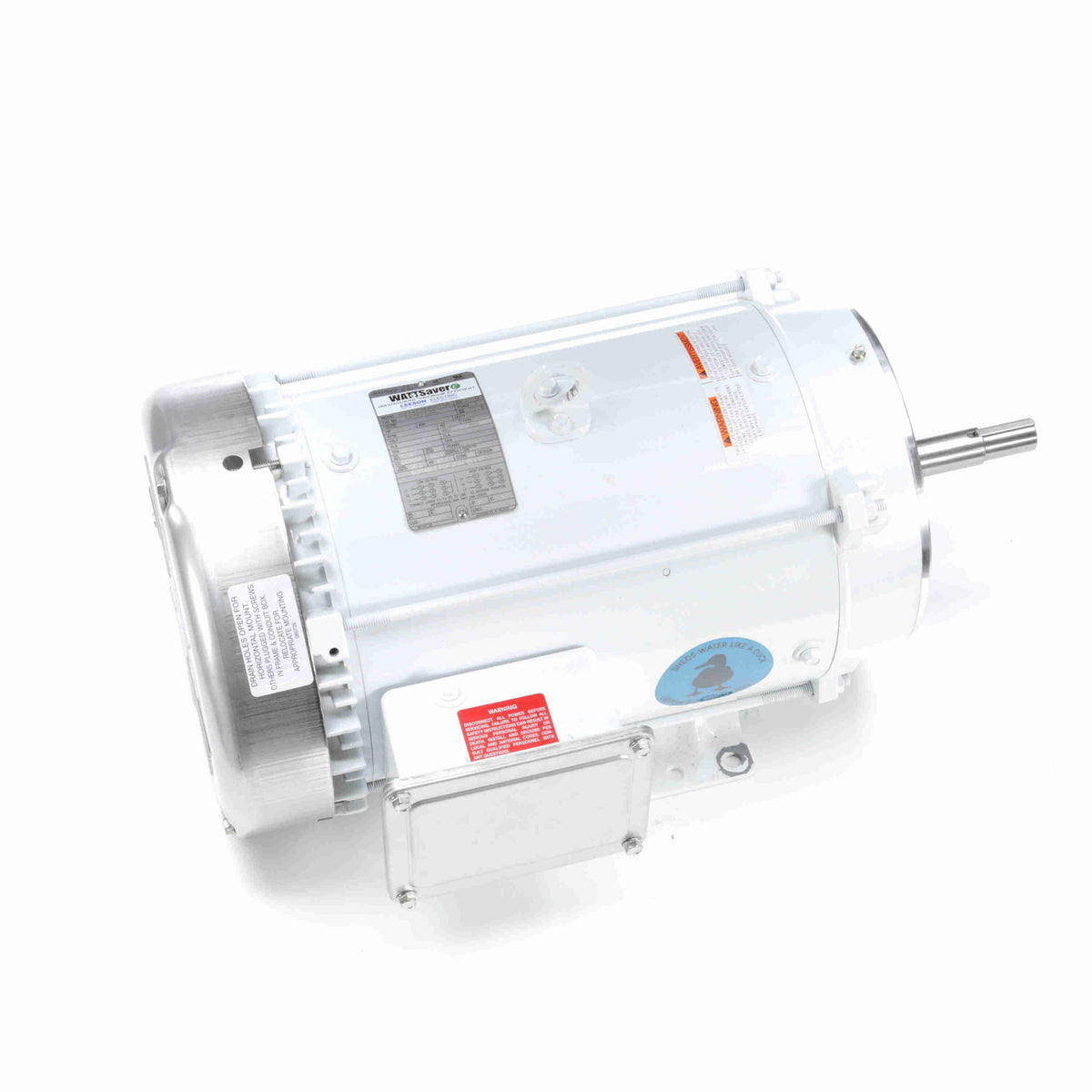 Marathon Electric Washdown Pump Motor, 10 HP, 3 Ph, 60 Hz, 230/460 V, 3600 & 3600 RPM, 215JM Frame, TEFC