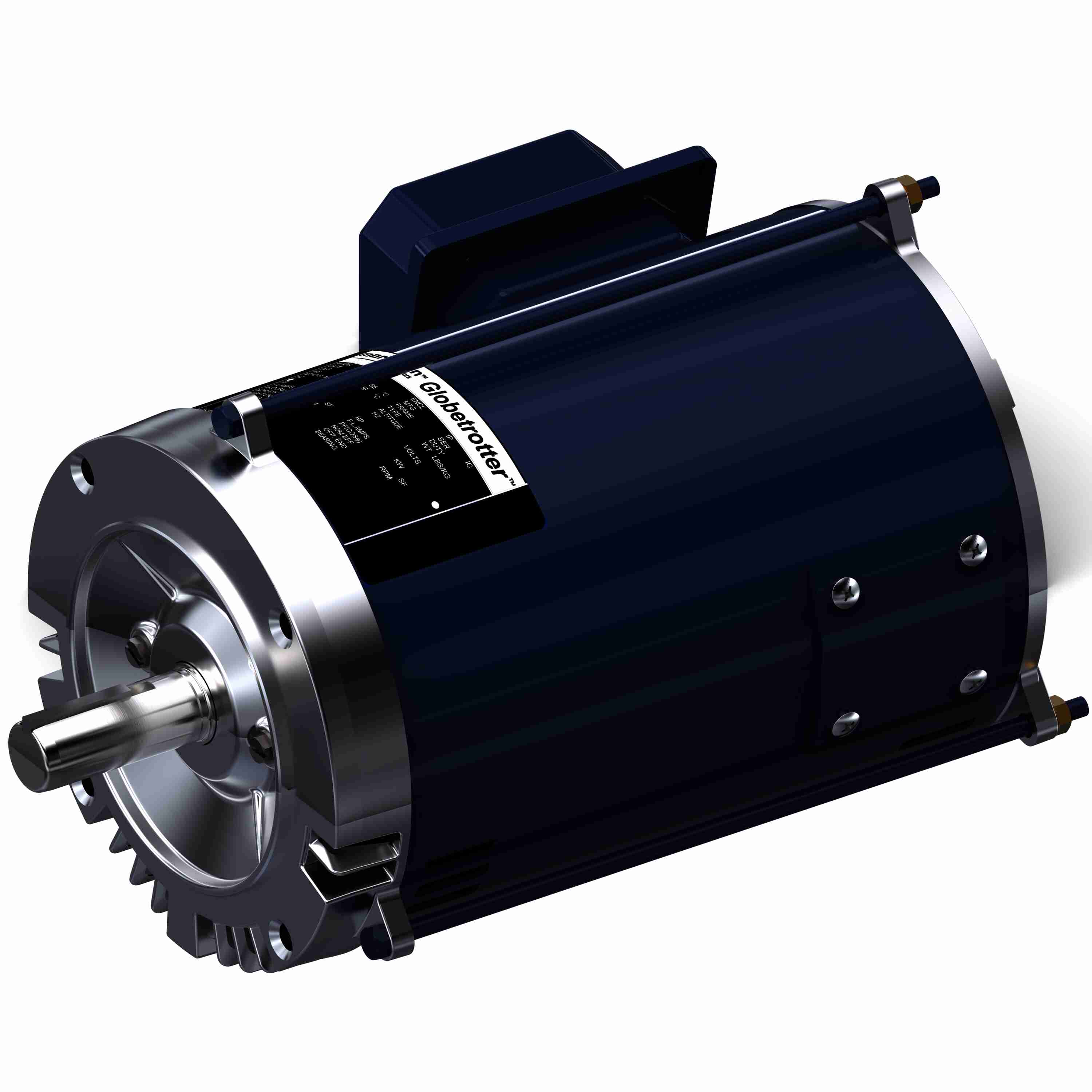 Marathon Electric General Purpose Motor, 2 & 1.50 HP, 3 Ph, 60 & 50 Hz, 230/460 & 190/380 V, 1800 & 1500 RPM, 145TC Frame, DP