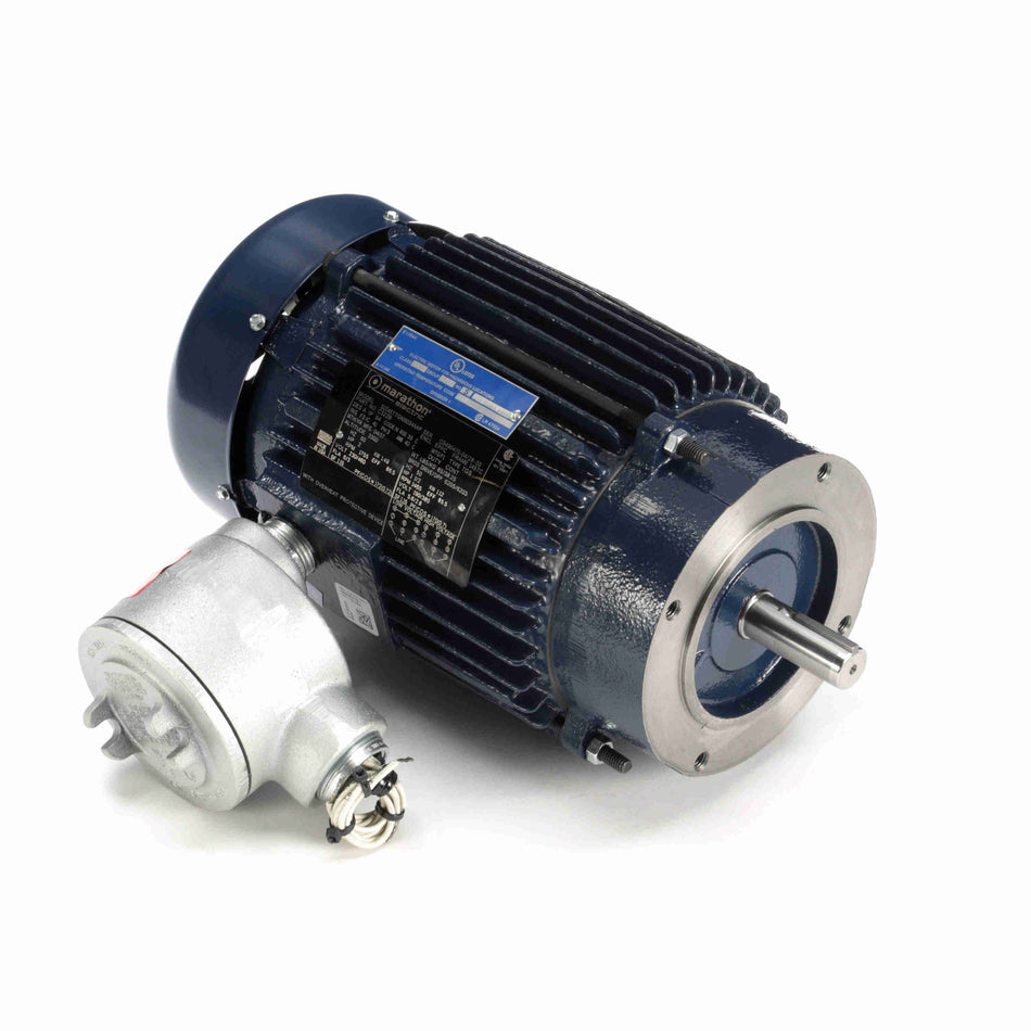 Marathon Electric Explosion Proof Motor, 7.50 HP, 3 Ph, 60 Hz, 575 V, 1800 & 1800 RPM, 213TC Frame, EPFC