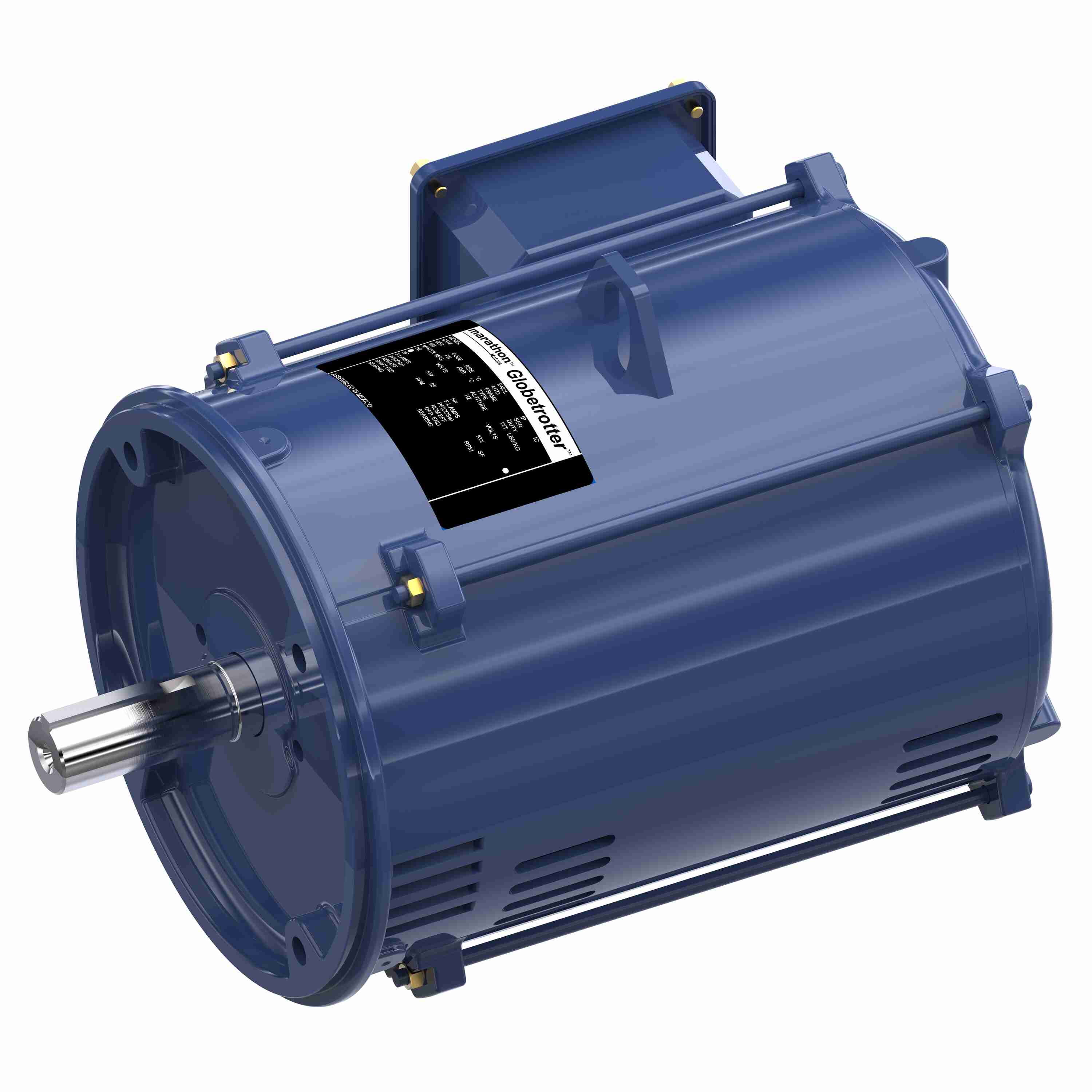 Marathon Electric General Purpose Motor, 5 & 3 HP, 3 Ph, 60 & 50 Hz, 230/460 & 190/380 V, 3600 & 3000 RPM, 182TC Frame, DP