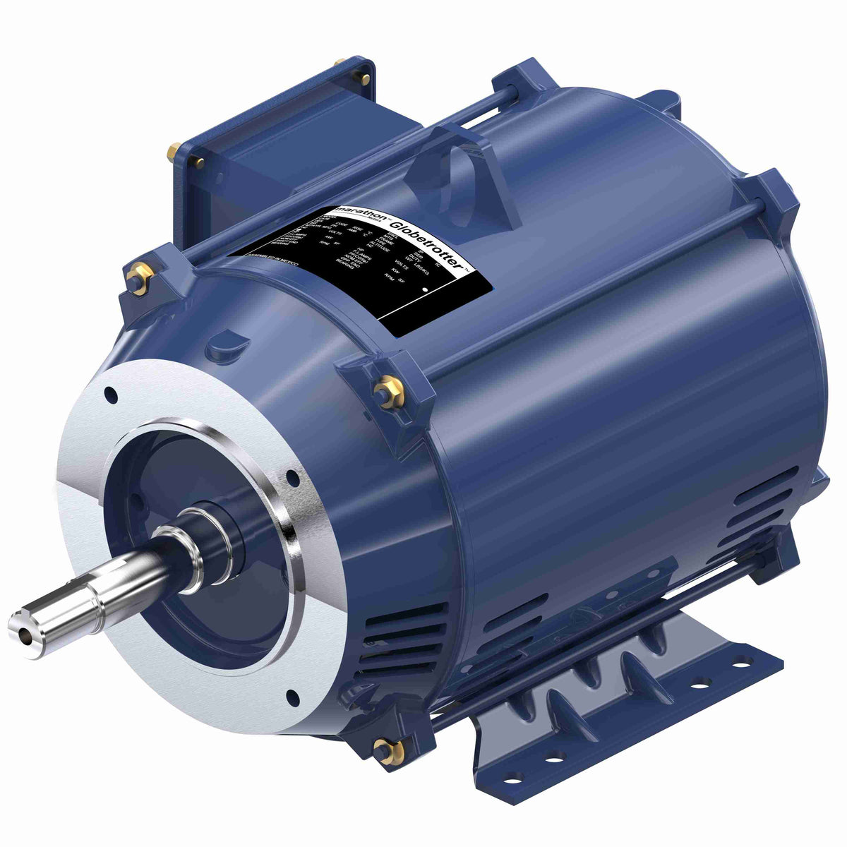 Marathon Electric Close-Coupled Pump Motor, 3 & 2 HP, 3 Ph, 60 & 50 Hz, 230/460 & 190/380 V, 1800 & 1500 RPM, 182JM Frame, DP