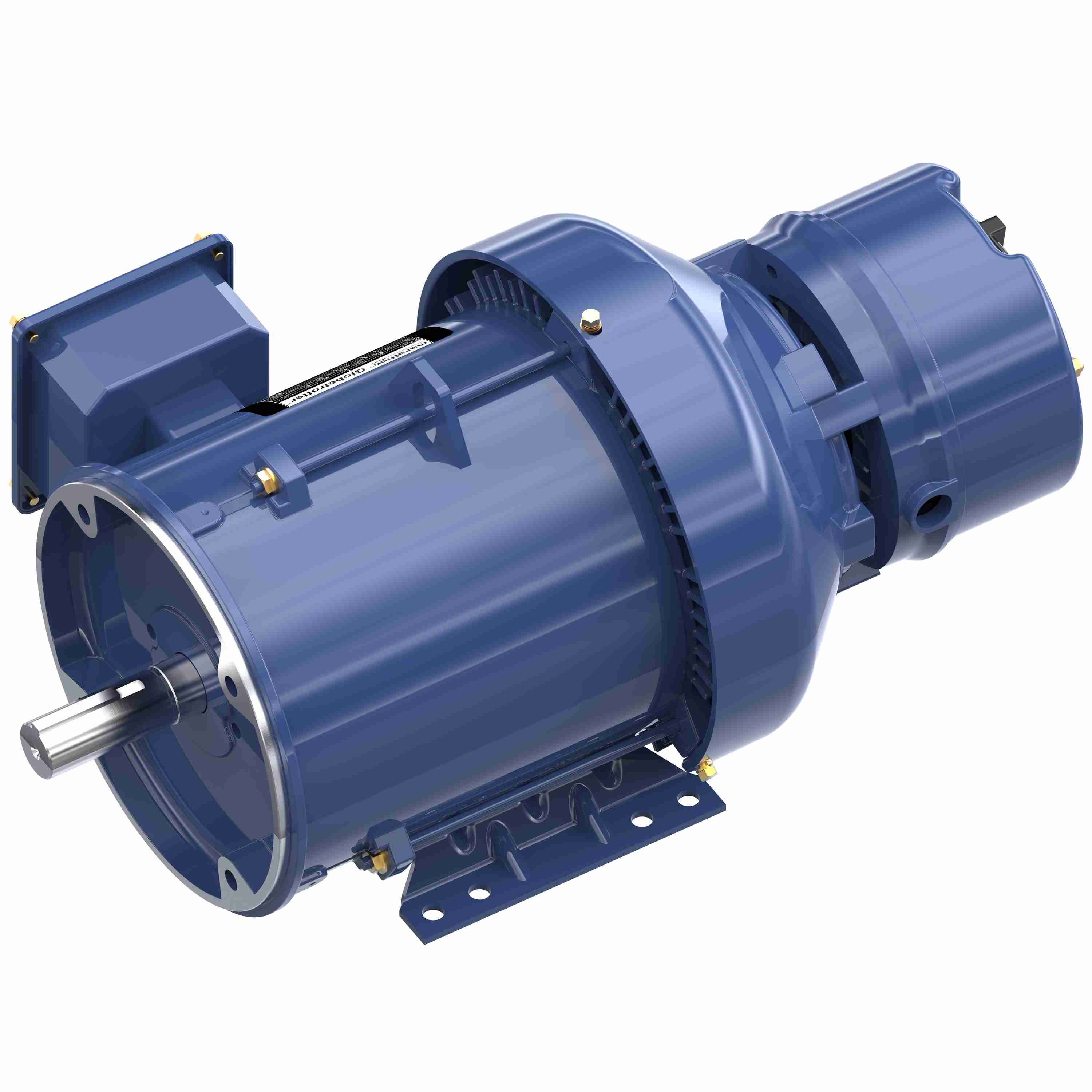 Marathon Electric Brake Motor, 3 & 2 HP, 3 Ph, 60 & 50 Hz, 230/460 & 190/380 V, 1800 & 1500 RPM, 182TC Frame, TEFC