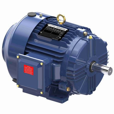 Marathon Electric General Purpose Motor, 5 HP, 3 Ph, 60 Hz, 200 V, 1800 & 1800 RPM, 184T Frame, TEFC