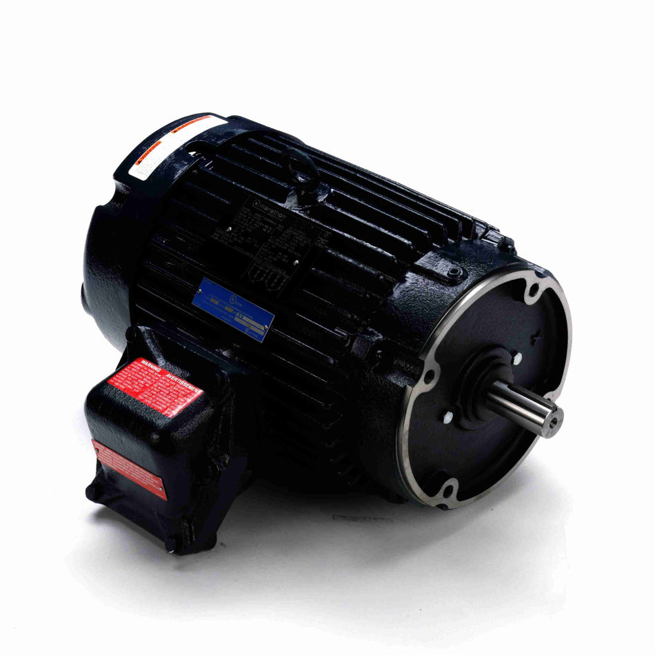 Marathon Electric Explosion Proof Motor, 3 & 2 HP, 3 Ph, 60 & 50 Hz, 230/460 & 190/380 V, 1800 & 1500 RPM, 182TC Frame, EPFC