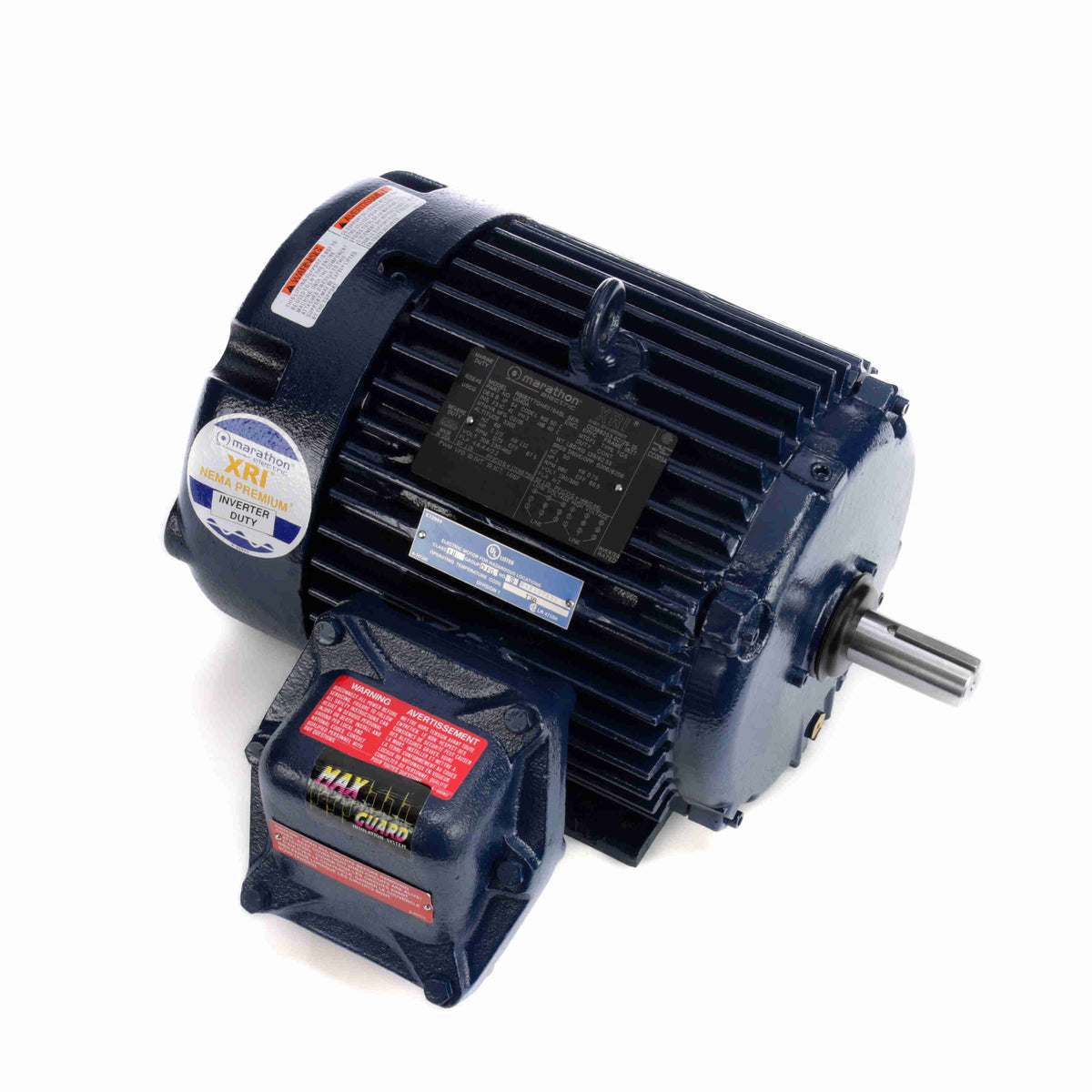 Marathon Electric Explosion Proof Motor, 1.50 & 1 HP, 3 Ph, 60 & 50 Hz, 230/460 & 190/380 V, 1200 & 1000 RPM, 182T Frame, EPFC