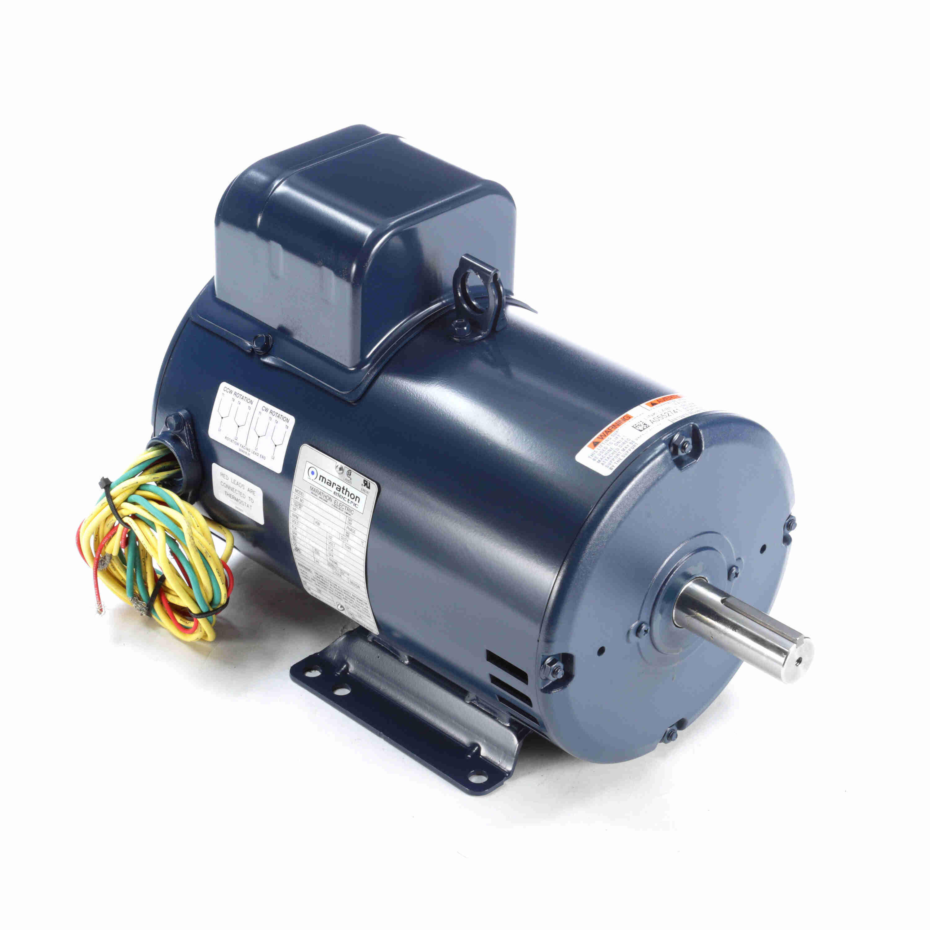 Marathon Electric Crop Dryer Motor, 5 & 7 HP, 1 Ph, 60 & 60 Hz, 230 & 230 V, 3600 & 3600 RPM, 184TZ Frame, DPAO