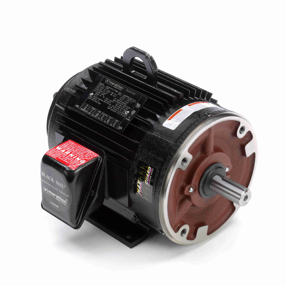 Marathon Electric Speed Ratio Motor, 2 HP, 3 Ph, 60 Hz, 230/460 V, 1200 RPM, 184TC Frame, TENV