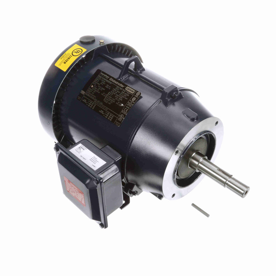 Marathon Electric Close-Coupled Pump Motor, 5 & 3 HP, 3 Ph, 60 & 50 Hz, 230/460 & 190/380 V, 3600 & 3000 RPM, 184JM Frame, TEFC
