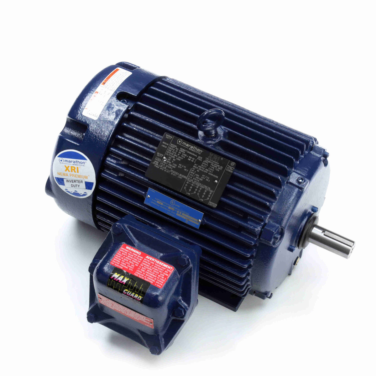 Marathon Electric General Purpose Motor, 15 & 10 HP, 3 Ph, 60 & 50 Hz, 230/460 & 190/380 V, 3600 & 3000 RPM, 215TC Frame, TEFC