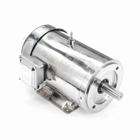 Marathon Electric Washdown Motor, 10 & 7.50 HP, 3 Ph, 60 & 50 Hz, 230/460 & 190/380 V, 3600 & 3000 RPM, 215TC Frame, TEFC