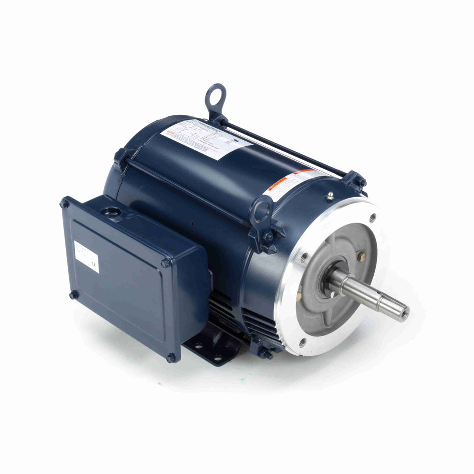 Marathon Electric Close-Coupled Pump Motor, 7.50 HP, 1 Ph, 60 Hz, 230 V, 3600 RPM, 213JM Frame, DP