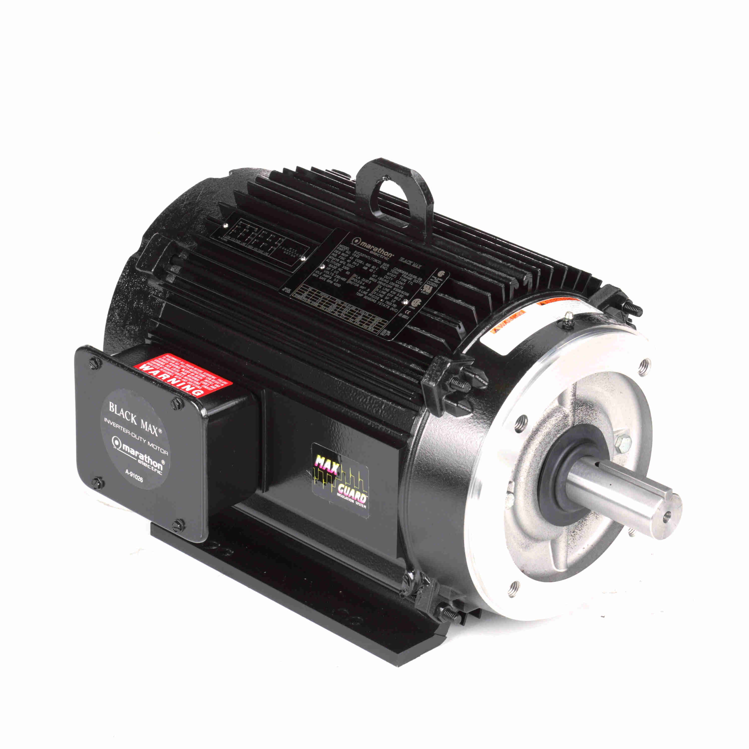 Marathon Electric Speed Ratio Motor, 7.50 HP, 3 Ph, 60 Hz, 230/460 V, 1800 RPM, 213TC Frame, TENV