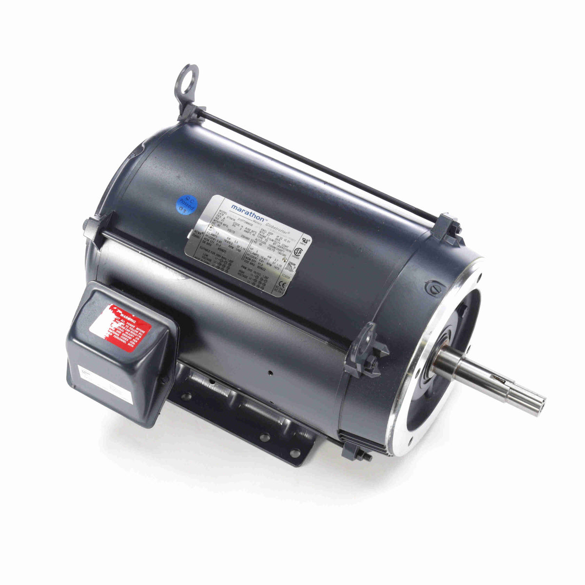Marathon Electric Close-Coupled Pump Motor, 7.50 & 5 HP, 3 Ph, 60 & 50 Hz, 230/460 & 190/380 V, 1800 & 1500 RPM, 213JM Frame, DP