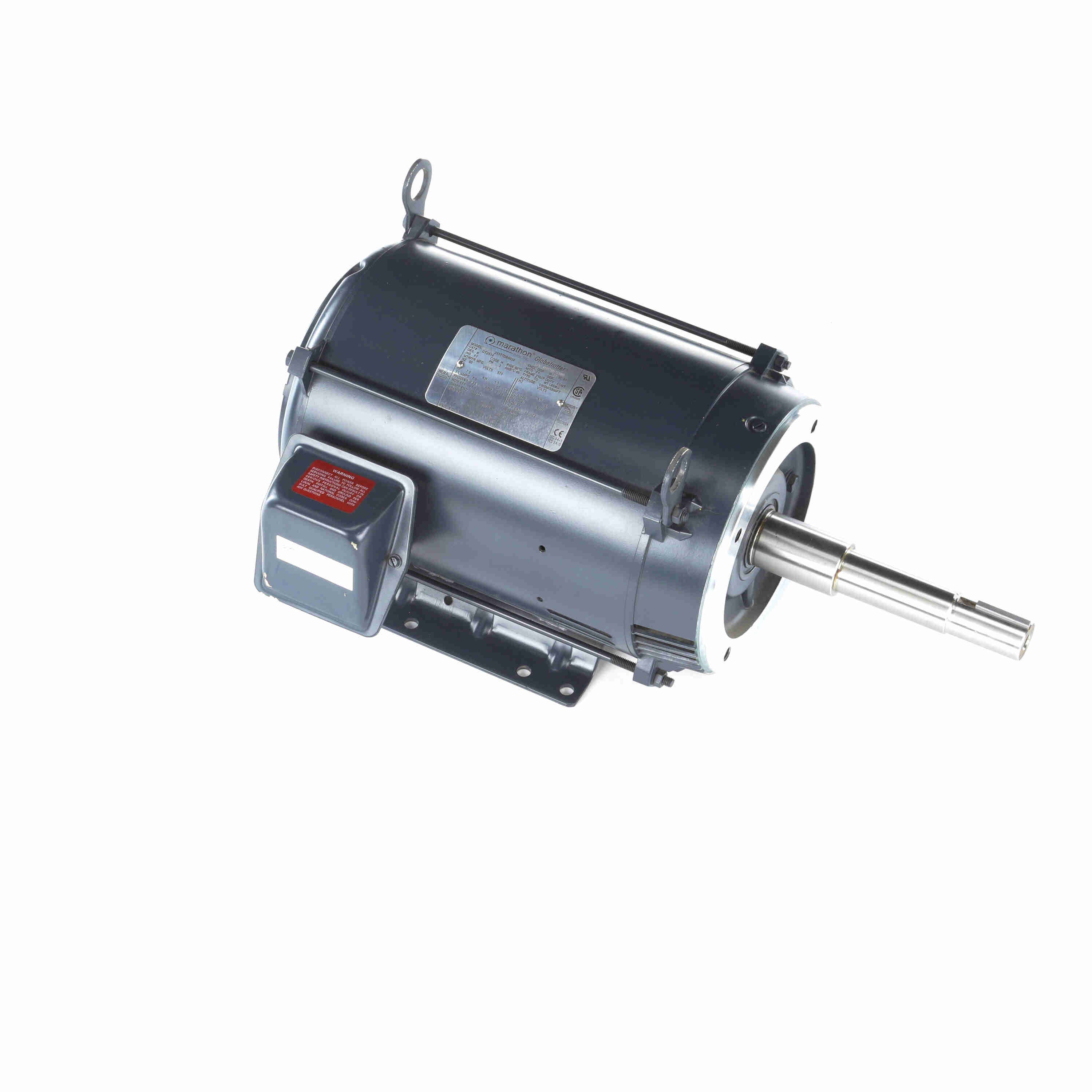 Marathon Electric Close-Coupled Pump Motor, 7.50 HP, 3 Ph, 60 Hz, 575 V, 1800 & 1800 RPM, 213JP Frame, DP