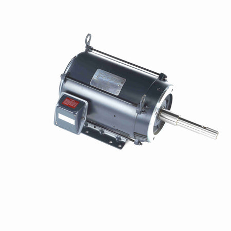 Marathon Electric Close-Coupled Pump Motor, 7.50 HP, 3 Ph, 60 Hz, 575 V, 1800 & 1800 RPM, 213JP Frame, DP