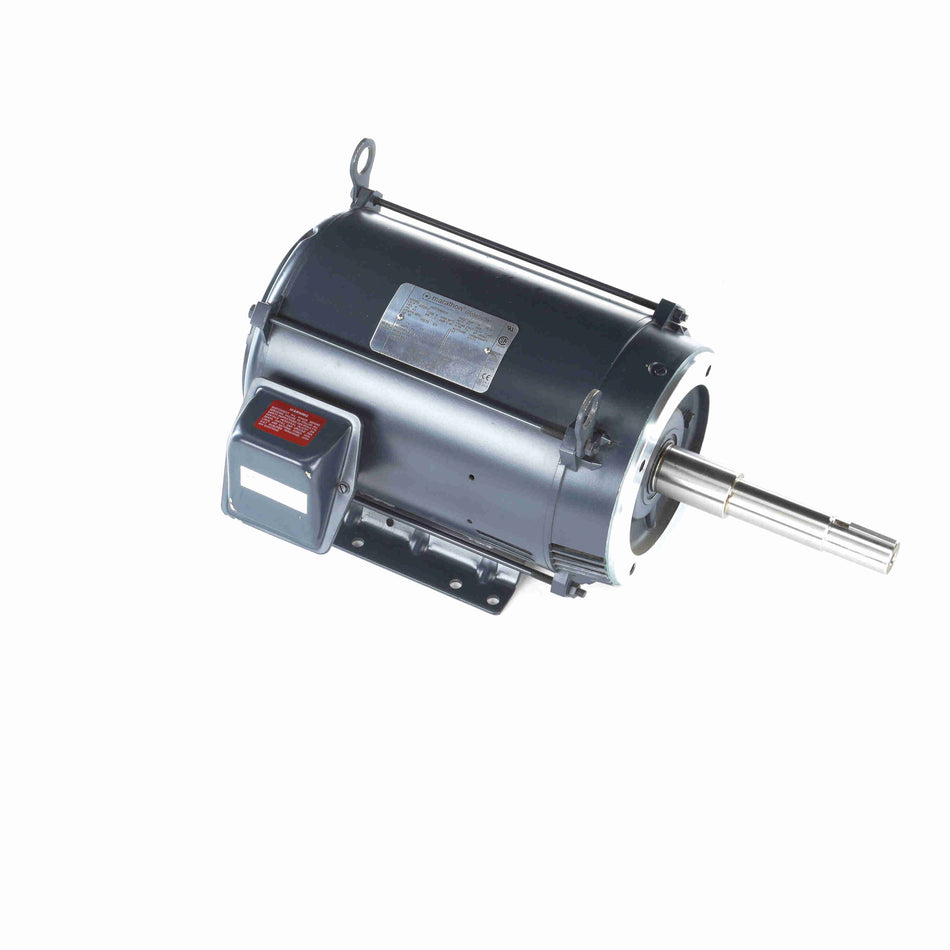 Marathon Electric Close-Coupled Pump Motor, 7.50 HP, 3 Ph, 60 Hz, 575 V, 1800 & 1800 RPM, 213JP Frame, DP