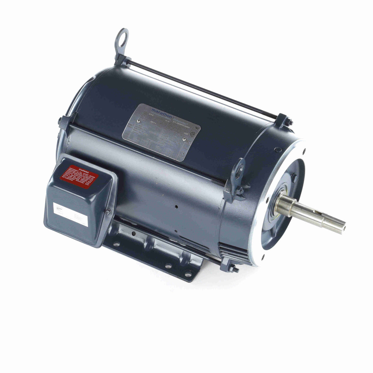 Marathon Electric Close-Coupled Pump Motor, 3 & 2 HP, 3 Ph, 60 & 50 Hz, 230/460 & 190/380 V, 1200 & 1000 RPM, 213JM Frame, DP