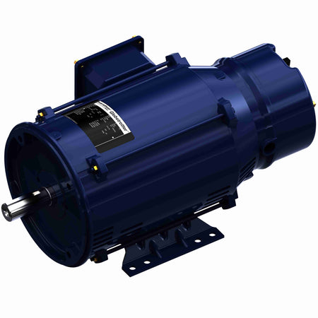 Marathon Electric Brake Motor, 7.50 & 5 HP, 3 Ph, 60 & 50 Hz, 208-230/460 & 190/380 V, 1800 & 1500 RPM, 213TC Frame, DP