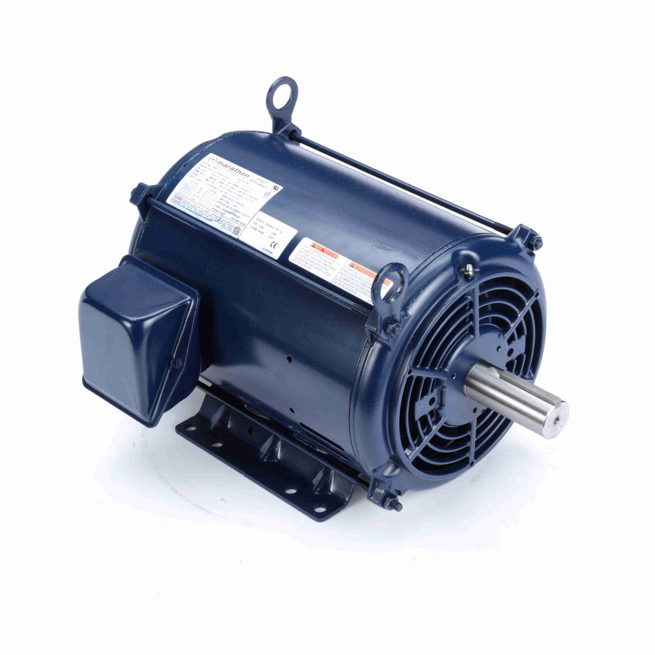 Marathon Electric Multispeed Motor, 7.50 & 1.88 HP, 3 Ph, 60 & 60 Hz, 200-230 & 200-230 V, 1800 & 1800 RPM, 213T Frame, DP