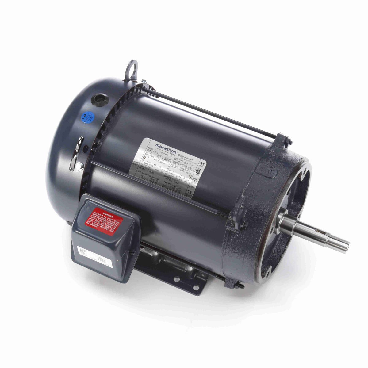 Marathon Electric Close-Coupled Pump Motor, 7.50 & 5 HP, 3 Ph, 60 & 50 Hz, 230/460 & 190/380 V, 1800 & 1500 RPM, 213JM Frame, TEFC