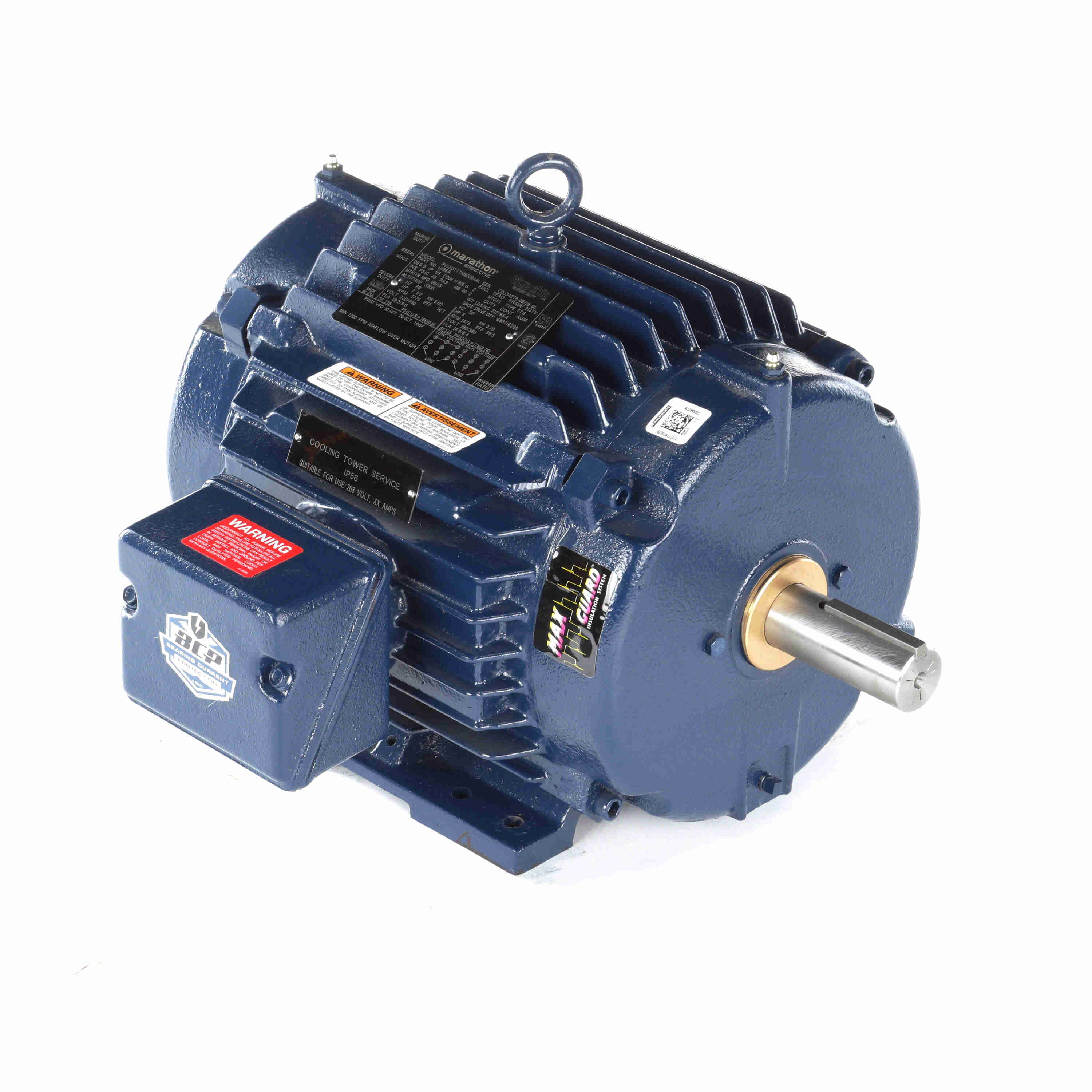 Marathon Electric Cooling Tower Motor, 3 Ph, 60 & 50 Hz, 230/460 & 190/380 V, 213TV Frame, TEAO